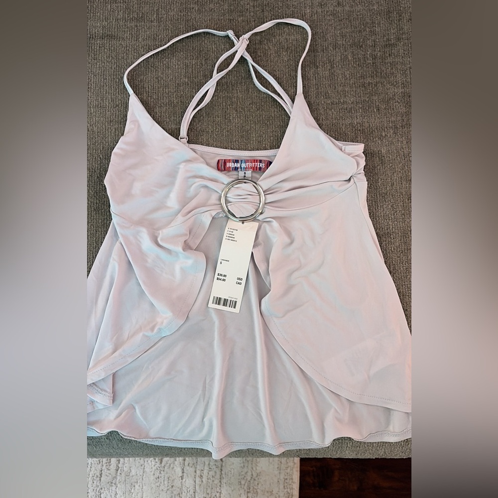 Urban Outfitters Pale Ring-Front Cami